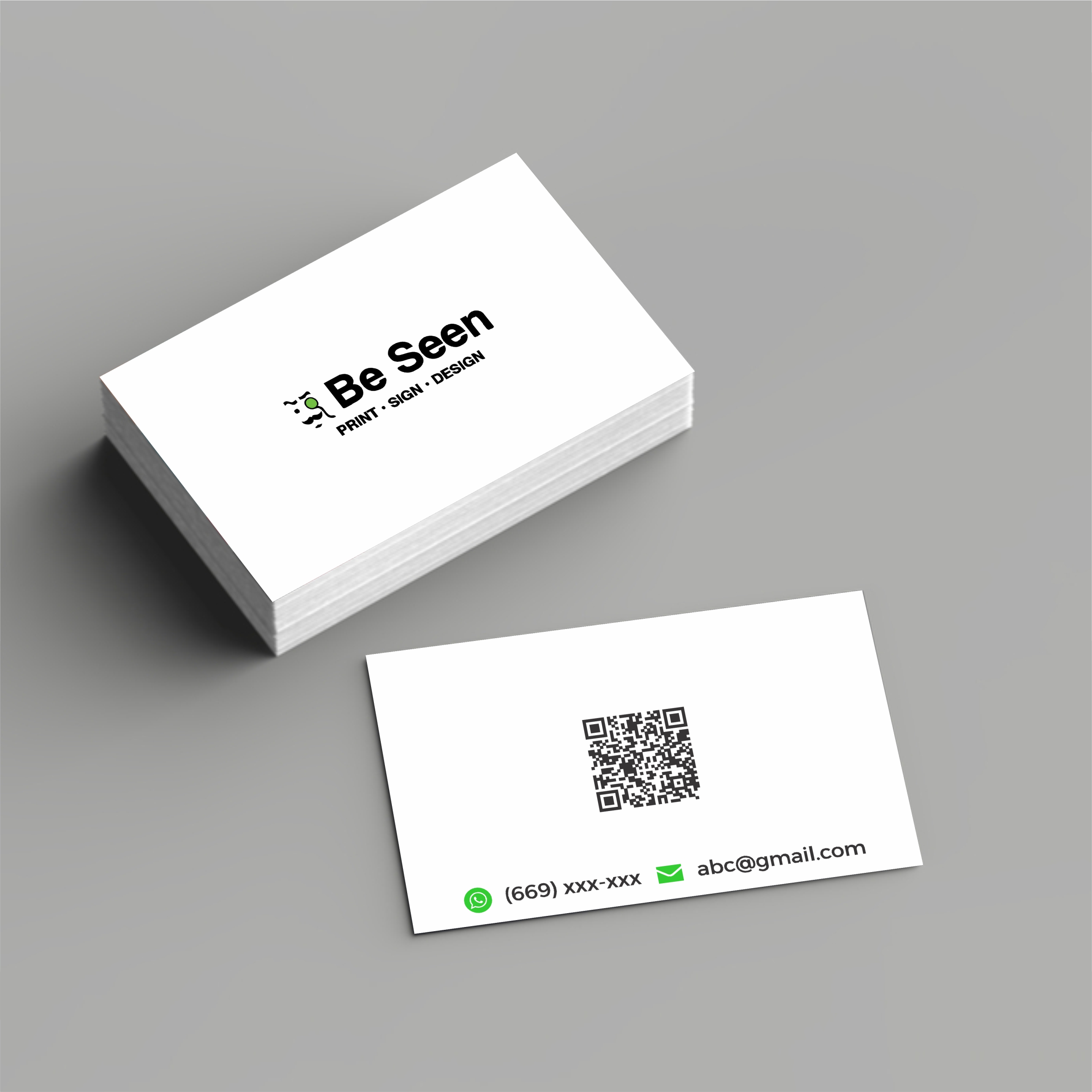 Economy business cards with quality printing for cost-effective real estate marketing